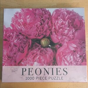 Gibbs Smith 1000 piece puzzle PEONIES new in sealed box